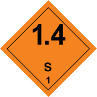 Hazardous Material Handling Labels, 4" L x 4" W, Black on Orange SGQ529 | Duaba Trade