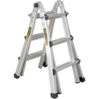 Telescoping Multi-Position Ladder, 2.916' - 9.75', Aluminum, 300 lbs., CSA Grade 1A VD689 | Duaba Trade