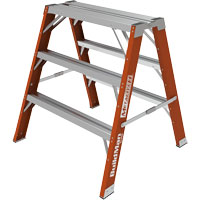 Buildman™ Step-up Workbench, 3' H x 34.75" W x 33.25" D, 300 lbs. Capacity, Fibreglass VD700 | Duaba Trade