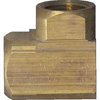 Extruded 90° Elbow Pipe Fitting, FPT, Brass, 1/8" YA811 | Duaba Trade