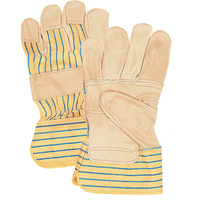 Fitters Patch Palm Gloves, Large, Grain Cowhide Palm, Cotton Inner Lining YC386R | Duaba Trade